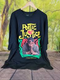 Hybrid Mens Black Poetic Justice 2pac Front Print Shirt Size 5XL 100%Cotton New | eBay