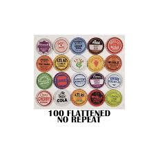 100 Flattened Vintage Soda Bottle Caps No Defects Assorted ...