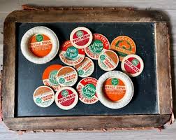 Vintage Set of 14 Green Vale Farm Milk Bottle Cap, Vintage ...