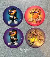 1995 & 2005 Global POG Assoc Set of 4 POGS #'s 44 MC, #45 CHILLIN &ANGRY DOG #53 | eBay