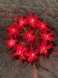 Vintage Christmas Tree Topper with 10 Lights, Red Wreath ...