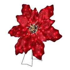 Mr. Christmas 35" Outdoor Twinkling LED Poinsettia | Michaels