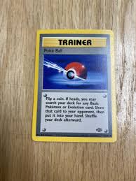 1999 Pokemon Trainer Poke Ball Card | eBay