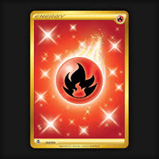 Pokémon TCG Fire Energy Fusion Strike 284/264 Holo Secret ...