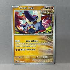 Pokemon Great Tusk 055/131 Prismatic Evolutions Common Non ...