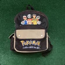Vintage Nintendo Pokémon 1st Gen VTG 2000 Backpack Bag Rare Ash Pikachu Starters | eBay