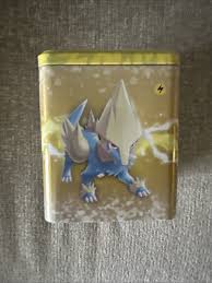 Pokemon TCG Lightning Type Stacking Tin 3 Boosters + 1 Coin ...