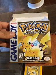 Pokemon Yellow Edition, Authentic, Tested, box is a reproduction