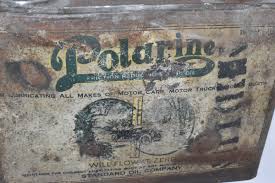RARE EARLY Vintage POLARINE HALF GALLON MOTOR OIL ...