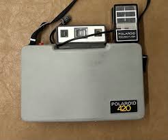 Vintage Polaroid 420 Automatic Land Camera with Hard Cover Original Strap 1970s | eBay