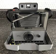 Vintage Polaroid Automatic 320 Land Camera w/ Flash & Case | eBay