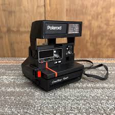 Vintage Polaroid One Step Flash 600 Film Instant Camera Red ...