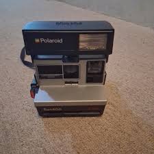 Vintage Polaroid Sun 600 LMS Instant Film Camera W/Strap NOT TESTED | eBay