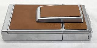 Vintage POLAROID SX-70 Land Camera Chrome Brown Leather w/ Case | eBay UK