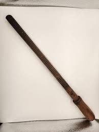 Antique Wood Vise Screw: Hand Turned Carpenter's Tool (as ...