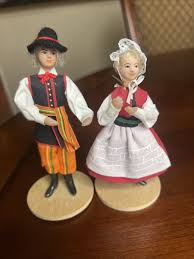 Polish SPOLDZIELNIA PRACY R.L.iA. Cepelia Folk Dolls Krakow ...