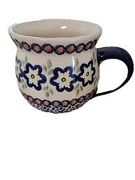Polish Pottery 16oz Bubble Mug~ Manufaktura ~Handmade in ...