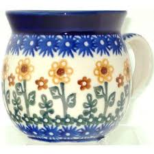 Polish Pottery Bubble Cup Small Summer Sunflowers — The ...
