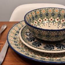 Polish Pottery - 7.25" Dessert Plate - Jungle Flora – The ...