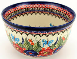 Polish Pottery 2-Quart Mixing Bowl – Handmade Stoneware for ...