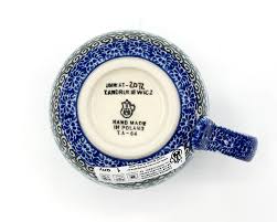 Polish Pottery 12 Oz Bubble Tea / Coffee Mug - UNIKAT - Etsy