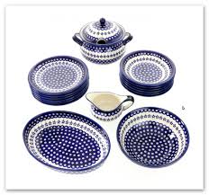 Dinner Set Hand Painted Ceramic Polish Stoneware ...