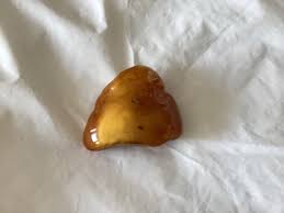 BALTIC AMBER CHUNK PIN BROOCH 20 GRAMS VINTAGE 2 /14 X 2 X 4 ...