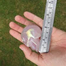 Pink Rainbow Aura Quartz Crystal Skull Carving 2 ...