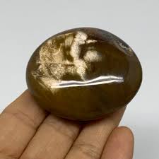 Ocean Jasper Palm-stone Natural Gemstone Shiny Polished ...