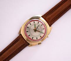 USSR Rare Gold-tone Poljot Vintage Watch for Men | Soviet ...