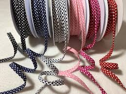 Polka Dot 100% Cotton Piping Trim Made in France (6 Colors to choose f – Prism Fabrics & Crafts