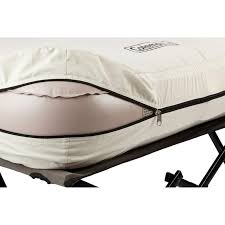 Coleman Camping Cot with Side Tables, Air Mattress & Battery ...