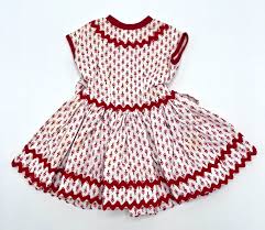 Never Played with Vintage Handmade 1950's Red & White Ditsy ...