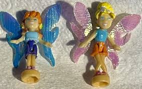 Vintage Polly Pocket Origin Fairy Flying Figures #113 & 114 ...