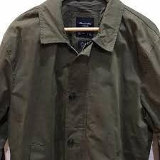 Abercrombie & Fitch Zip up, button down jacket Wind water resistant XL | eBay
