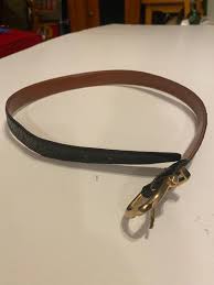 Jana Brown Genuine Snakeskin Ladies Gold Tone Buckle Belt ...