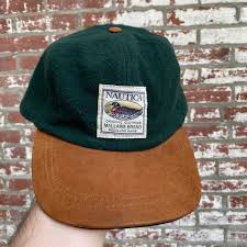 Vintage 90s Nautica Mallard Brand Strapback Hat Adjustable ...