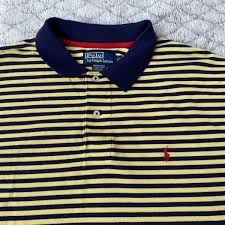 POLO by RALPH LAUREN POLO SHIRT Striped Blue ...