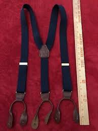 CAS All-Elastic Suspenders Braces W. Germany Navy Blue w ...