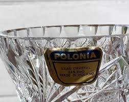 Vase, Crystal, Lead, Poland, Flower, Footed, Vintage, 60s, Star, Hand Cut, Fluted - Etsy Canada