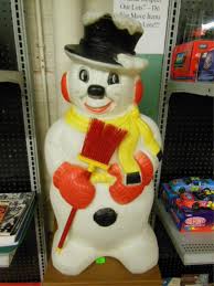 Lot - Blow Mold Illuminated Snowman