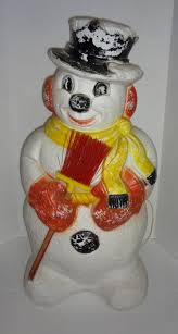 Vintage Poloron Blow Mold Snowman Lights Up, Works Great ...