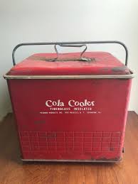 Vintage 1950's Red Cola Cooler Poloron Product Fiberglass ...