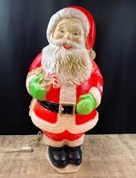 Vintage Santa Blow Mold Christmas Rare 30” Poloron - Etsy