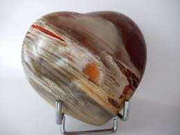 Petrified Wood Polished Heart #1 3.17″ | Fossils for Sale