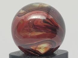 Red Devil Swirl .74" Collectible Glass Marbles Game Marble ...