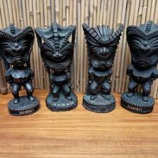 Vintage Retro Hawaiian Tiki Idol Hawaii Statues 7" Tall Set of 4 $35 for Sale in San Diego, CA - OfferUp