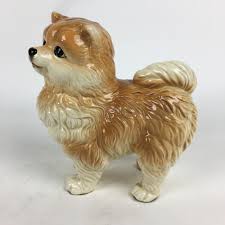 Japanese Porcelain Brown Dog Ornament Vtg Pottery Figurine ...