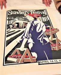 Lot #118 1984 UNFRAMED Ponchatoula Strawberry Festival ...