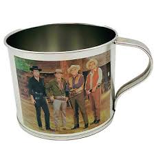 Bonanza TV Ponderosa Ranch Tin Cup Retro Western Souvenir Vintage Reno Nevada 3” | eBay